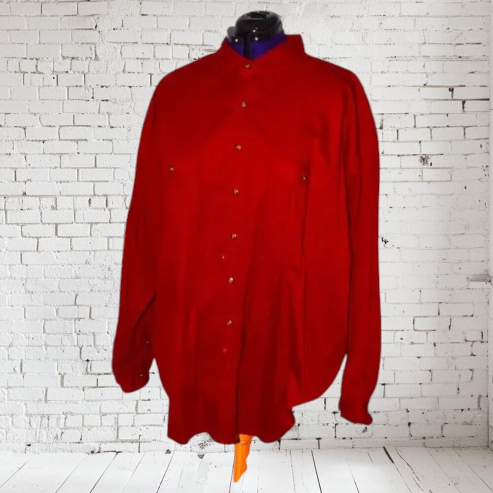 St John's Bay Men's Twill Big & Tall 3XT Red 2 Front Pockets